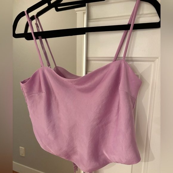 Lilac Sunday Best Silk Tie Top - Picture 2 of 7